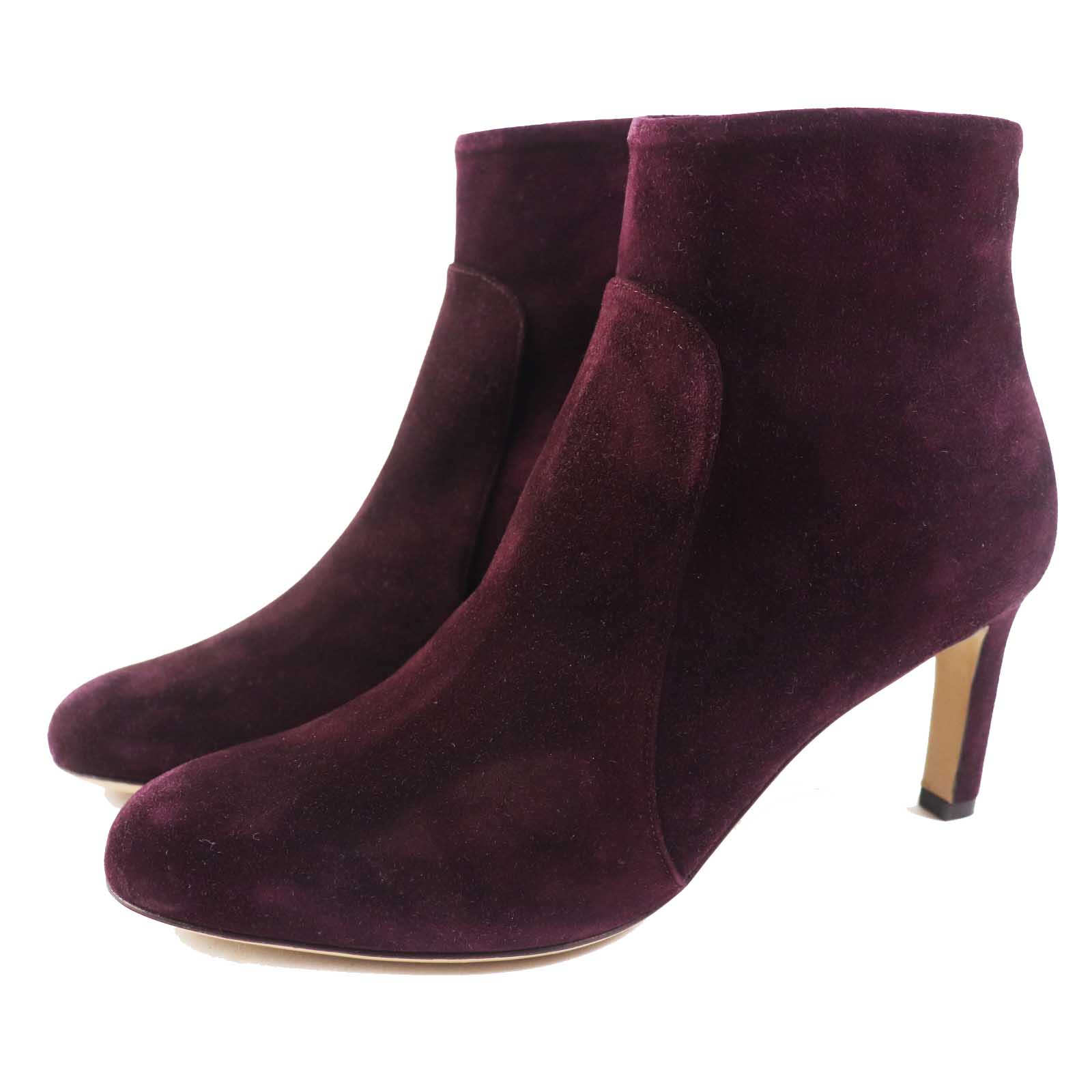 Excellent Salvatore Ferragamo short boots Suede purple Goatskin Women Used