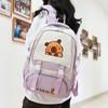 Capybara Kids Pattern Backpack Ergonomic Shoulder Straps Bag For School Travel
