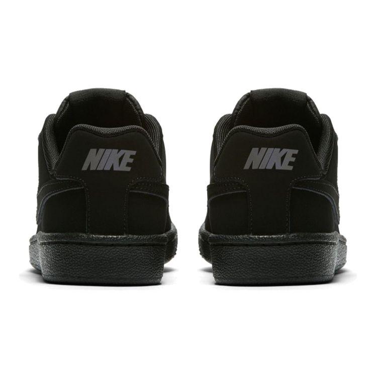 Nike Court Royale Synthetic Leather Casual Comfortable Durable Non-Slip Low-Top Kids Skate Shoes Kids Sneaker Black 833535-001