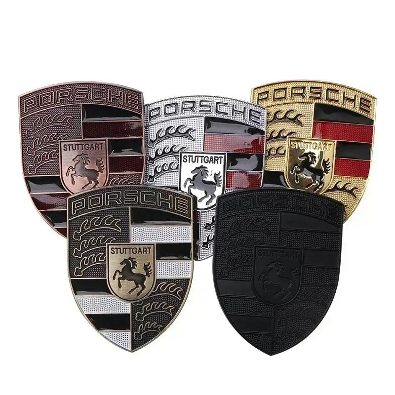 AABKW1 1 ud. Insignia de repuesto para capó delantero de coche Accesorio de modificación adecuado para Porsche GTS Cayenne 718 911 Panamera Macarman Taycan