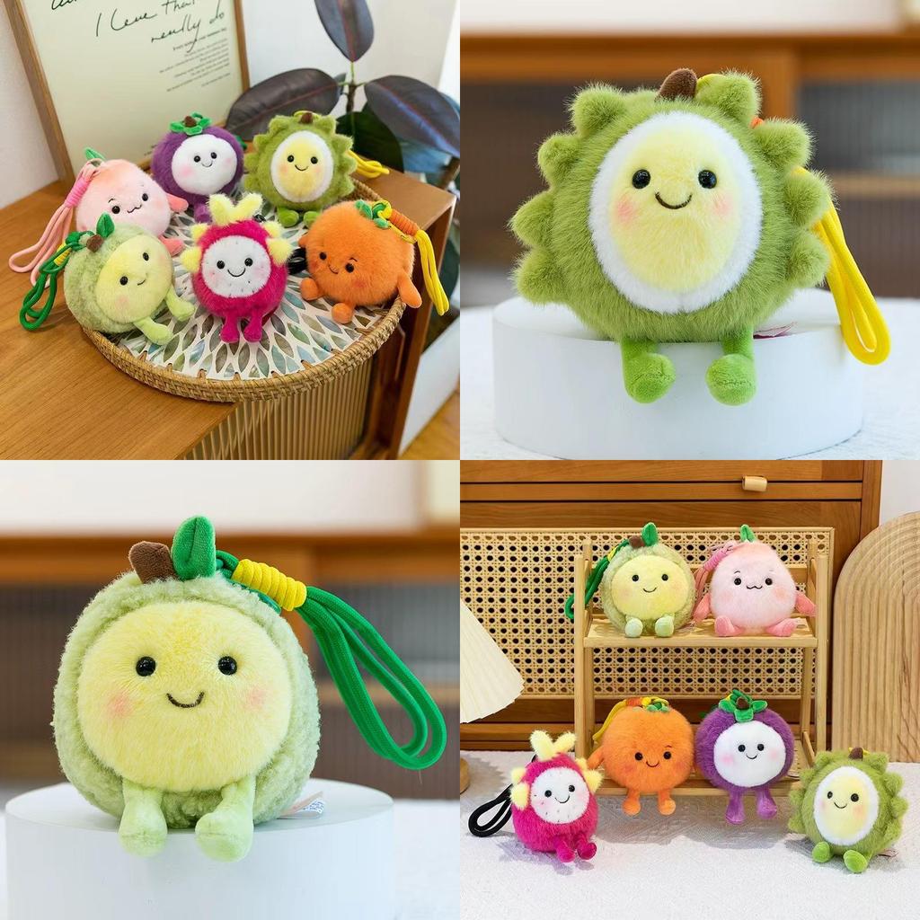 Fruit Plush Toy Mango Dragon Fruit With Soft Short Fleece For Kid Gift Collection