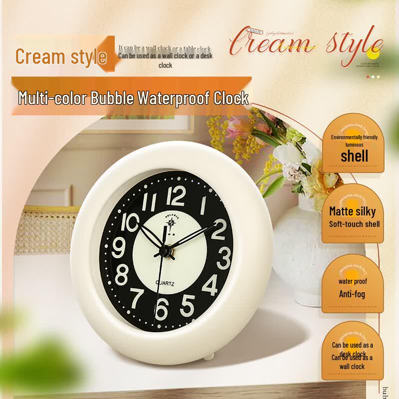 POLARIS Luminous Silent Quartz Table Clock
