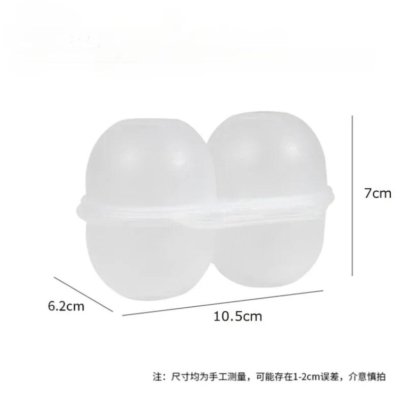 

Двухсекционный переносной ящик для яиц на открытом воздухе, ударопрочный, устойчивый к падениям, прозрачный держатель для яиц, устойчивый к раздавливанию, ящик для яиц для пикника и кемпинга