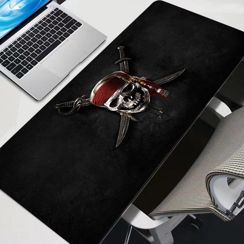 Cool Anime Large Gaming Accessories Mouse Pad PC Cartoon Pirates Of The Caribbean Desk Mat Laptop Gamer Desktop Mousepad Carpet