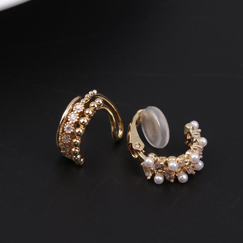 2Pcs Adjustable Clip-On Earrings Ear Cuffs Non Piercing Ear Corrector For Prominent Ears Jewelry Gifts