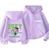 Kpop Demon Hunters Zip Up Sweatshirts Hoodie Coat Children Clothes Kid Girl Boy Sweatshirt Y2k Hoody Baby Casual Top