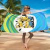 1pc Big-eyed Cute Minions Extra-large Soft Beach Towel Super Absorbency Suitable for Seaside Vacation and pool Gift For Families
