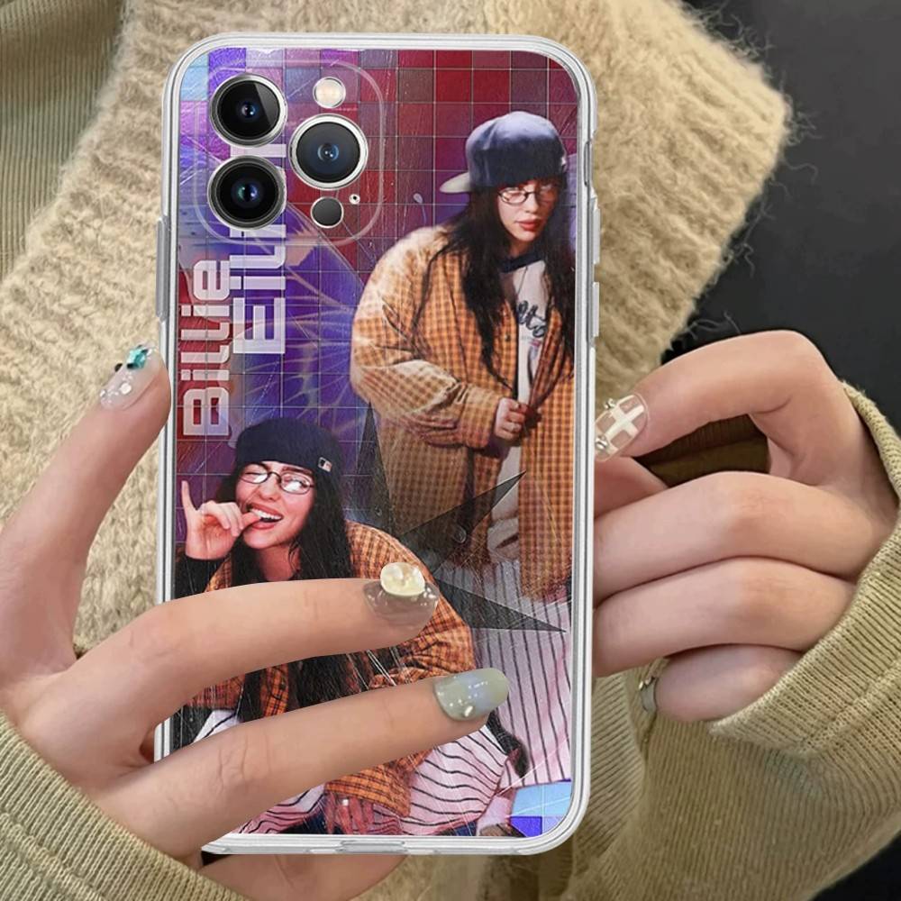 Pop Singer B-Billie Transparent Phone Case For IPhone 17 Air 16 Pro Max 15 14 13 12 11Plus Shockproof Cover