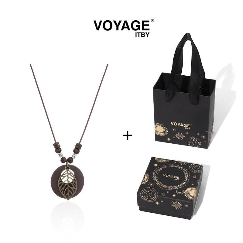 Elegant Chinese Zen Leaf Pendant Necklace for Women