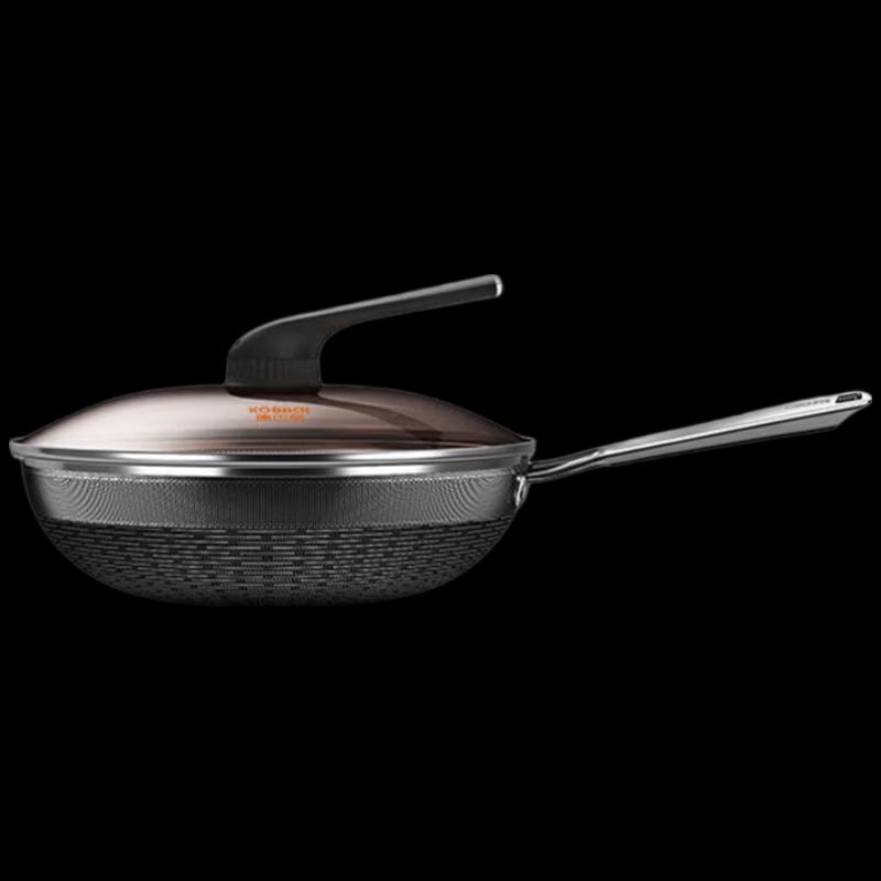 KOBACH 316 Stainless Steel Honeycomb Non-Stick Wok