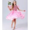 Halloween Pink Cherub Costume, Children's Wings Snow White Dress