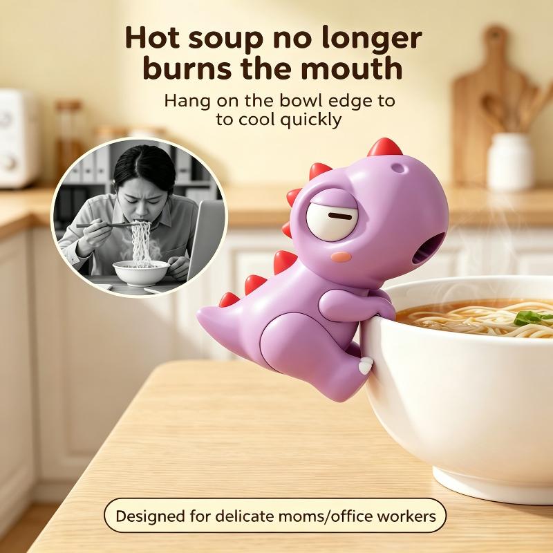Portable Food Cooling Fan Compact Space Saving Fast Cooling for Soup Noodle Cups Bowls Small Apartment Kitchen Gadget
