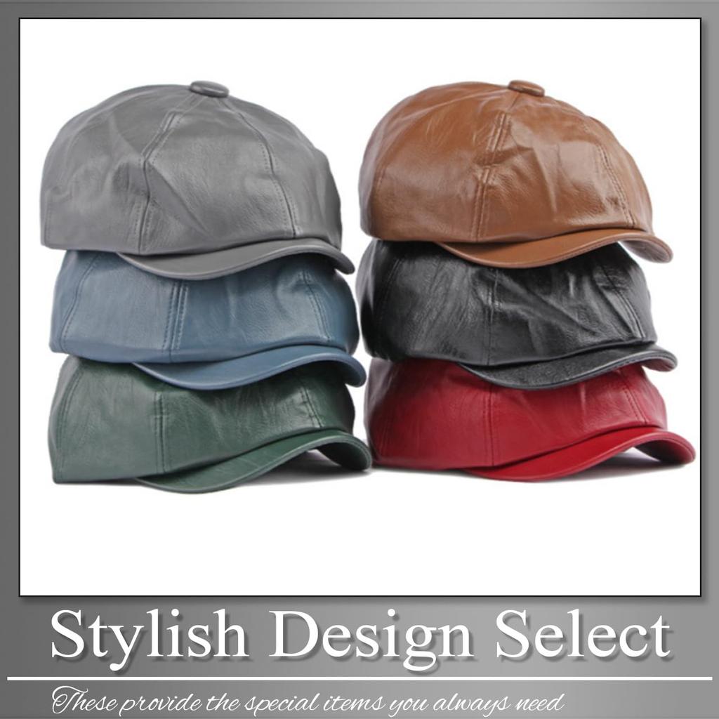 Buzz Selection CAP557 Schlichte Leder-Schiebermütze für Herren und Alle Outdoor-Bekleidung (Kaffee), Frauen, Jahreszeiten,