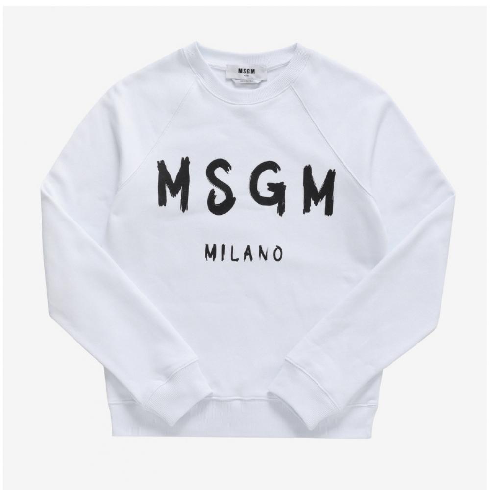 MSgm 2000mdm513 200001 01 BruShed Logo Women S SweatShirt