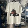 Summer New Printed Short-sleeved T-shirt Men's and Women's Loose Casual Trendy Top