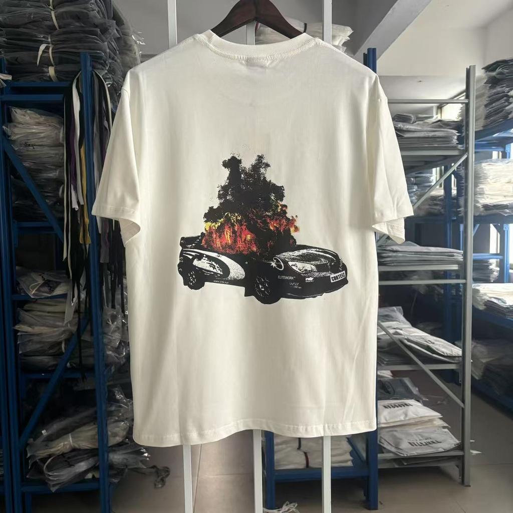 Summer New Printed Short-sleeved T-shirt Men's and Women's Loose Casual Trendy Top