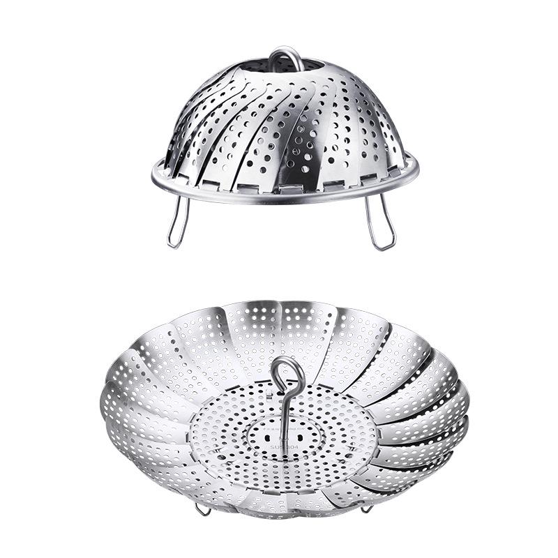 Star Flash 304 Stainless Steel Foldable Steamer Rack for Buns & Mantou