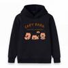 Felpa con cappuccio per bambine e bambini, stampa carina di capibara, maglione casual a maniche lunghe, felpa con cappuccio con motivo "La vita è piena di felicità" per l'uso quotidiano dei bambini