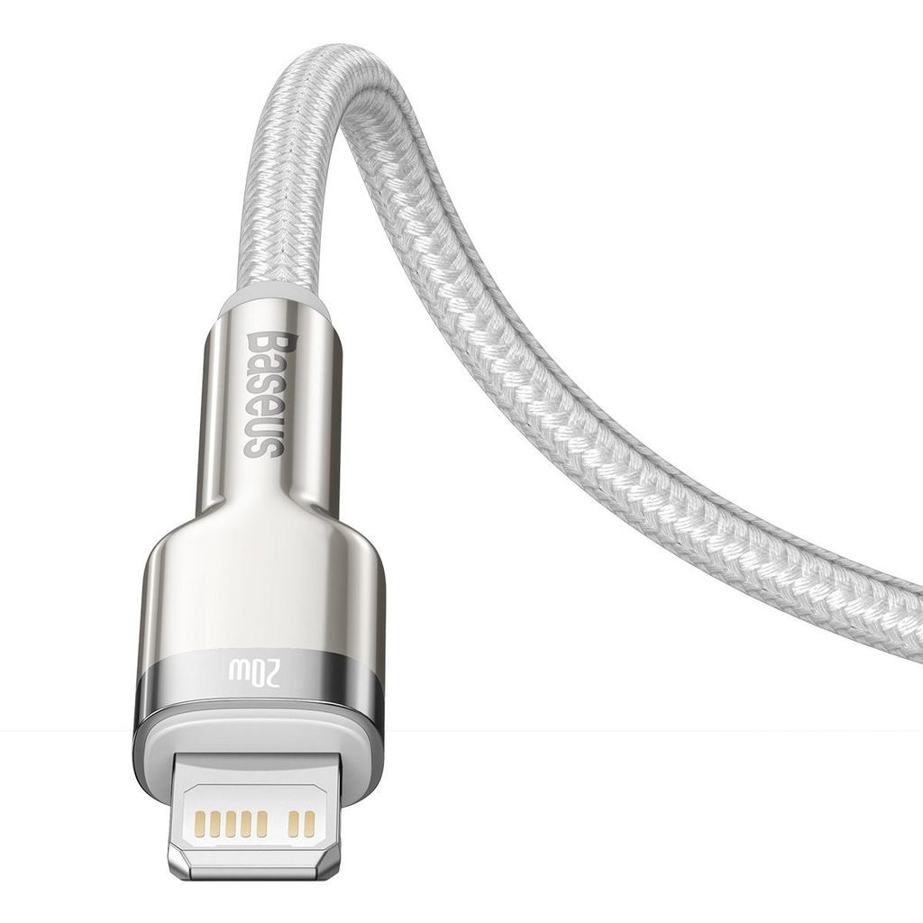 Kabel Usb-C Do Lightning Baseus Cafule, Pd, 20W, 1M (Biały)
