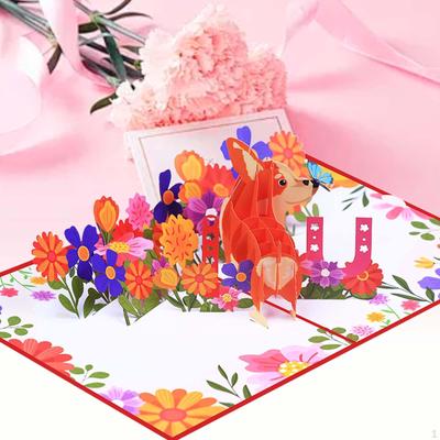 Mother's Day Card I Love You Mom Creative Popup Valentines for Wedding