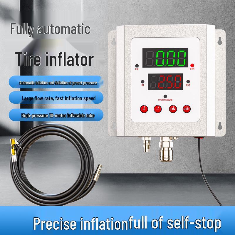 Commercial Fully Automatic Tire Inflator with Preset Pressure for Inflation and Deflation