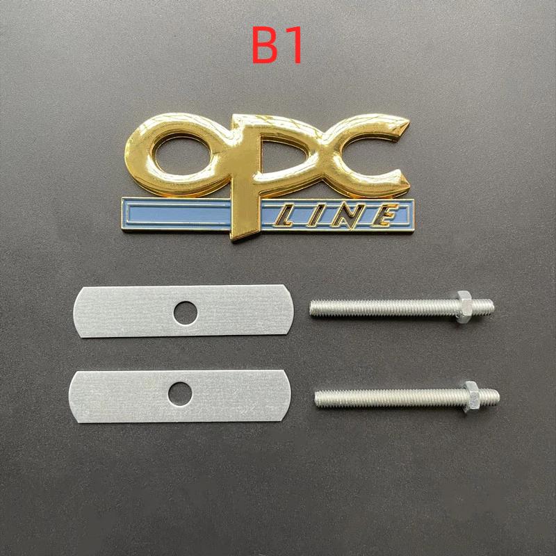 3D Metal Black Chrome Logo OPC Emblem Car Fender Badge Trunk Decal