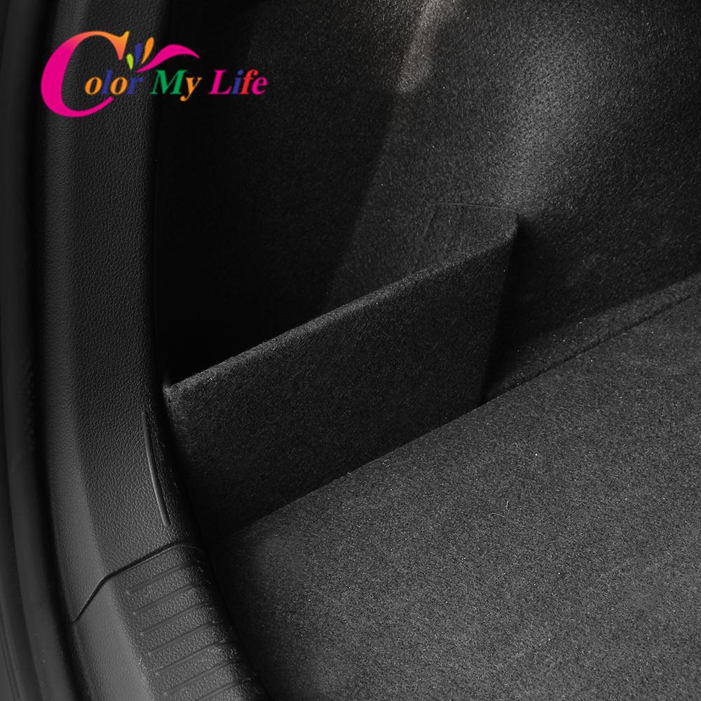 Color My Life Portbagajul mașinii deflector cutie de depozitare pentru Volkswagen VW Passat B8 Tiguan Polo T-Roc Troc Jetta MK6 MK7