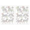 2 Sheets Rainbow Window Clings to Prevent Bird Strikes Decorative Prism Static Decals Butterfly Flower Heart Star Moon Shape Anti-Collision Stickers