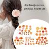 28/49Pcs Artificial Flower 4-10cm Realistic Flower Buds For Wedding Bouquets Baby Showers Decoration Hair Accessories