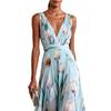 2026 European & American V-neck Resort Casual Party Dress