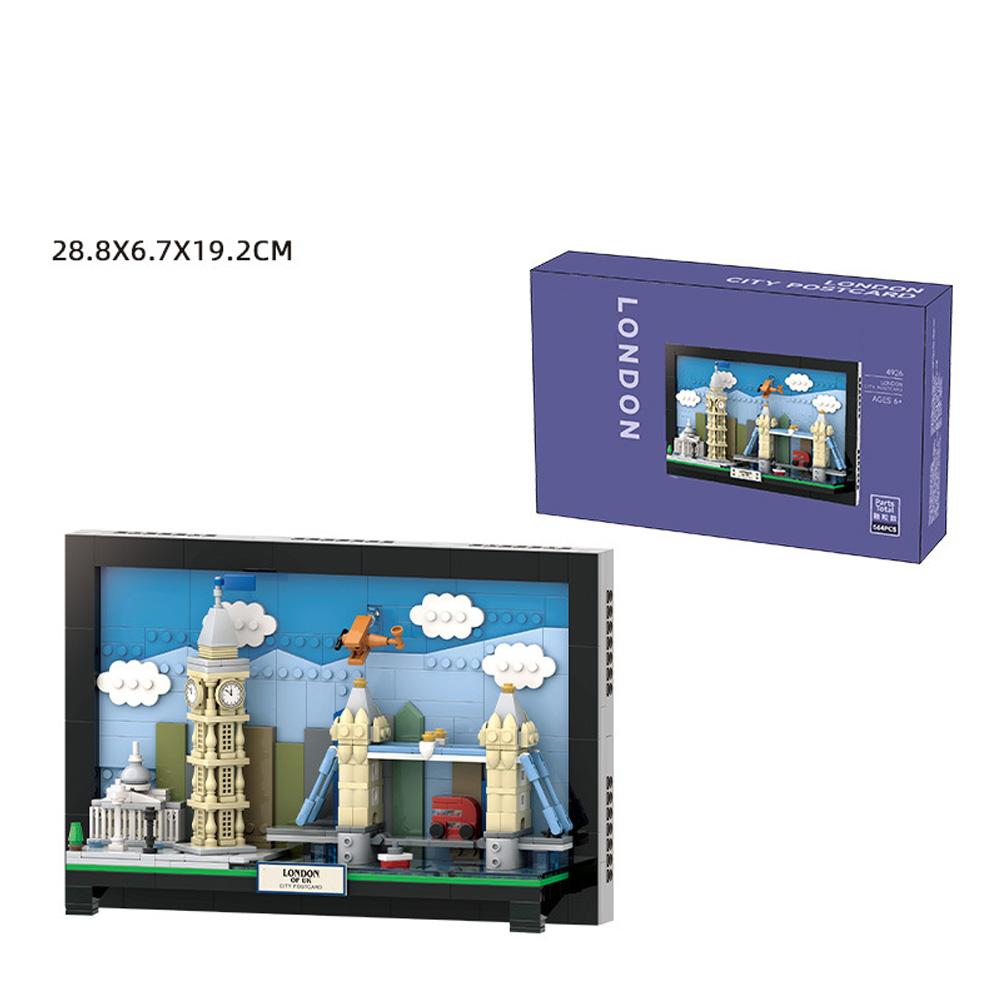 

City Postcard Building Blocks City Architecture Postcard Building Bricks Toys Home Decoration Gifts For Kids Aged 6+ 4925 City Postcards-Paris