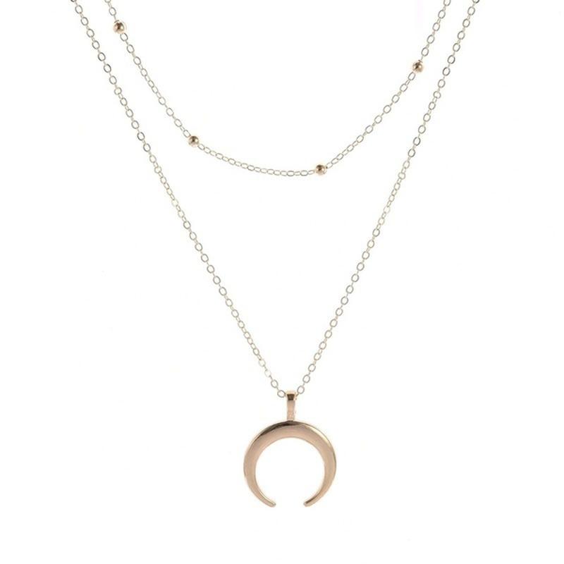 Double Layer Gold Color Necklace 