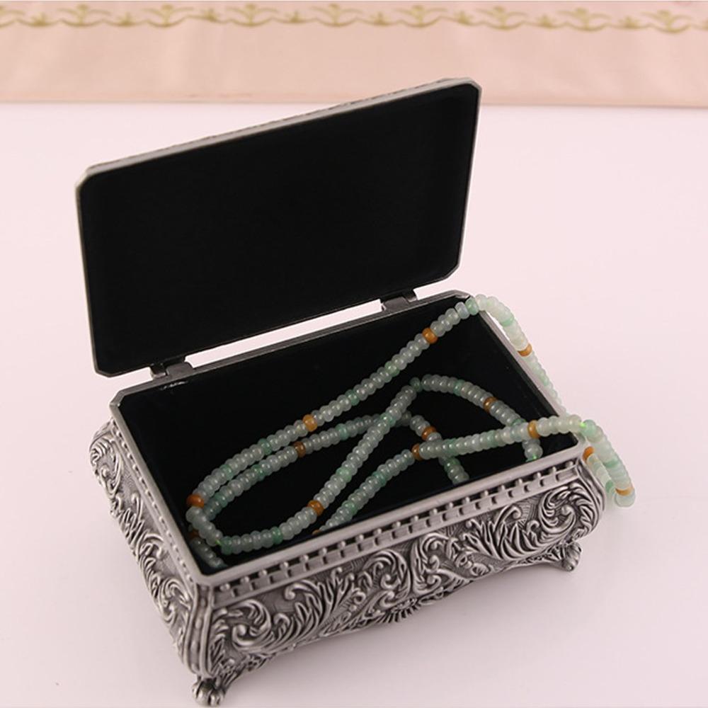 Antique Vintage Jewelry Box Silver Storage Jewelry Box Musical Jewelry Box For Ladies