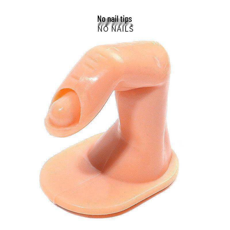 Nail Art Practice Model: Two Types Available - With Nail or Without Nail, Adhesive Backing for Display
