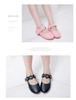 Kids' Leather Princess Shoes - Sizes 3-6: White & Black