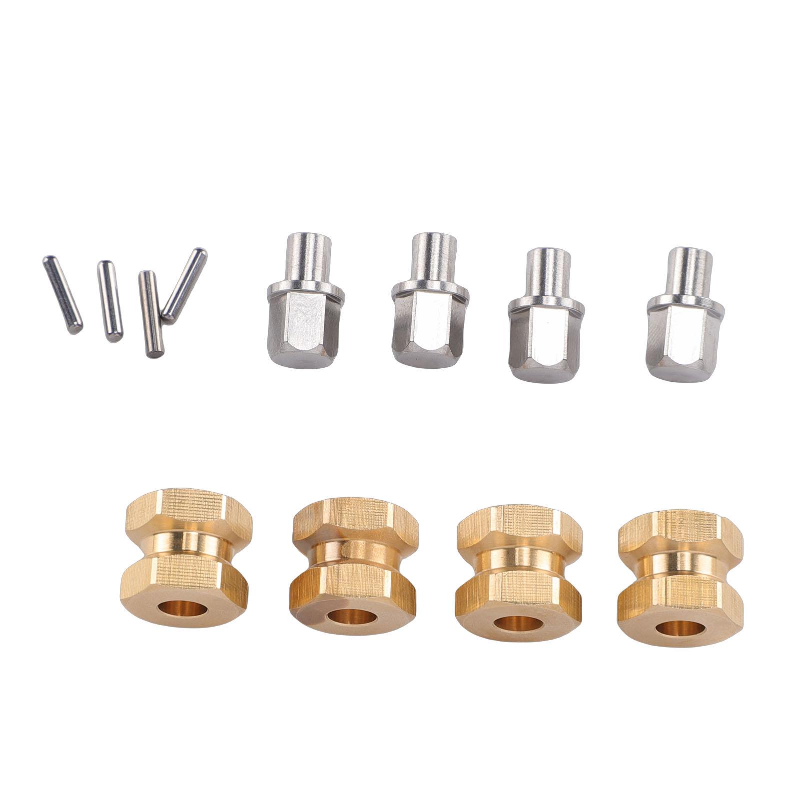 

4 Pcs 12mm RC Hex Hub Extension Electrophoresis Treated Hex Drive Adapter Spacers for 1Celsius10 RC Crawler