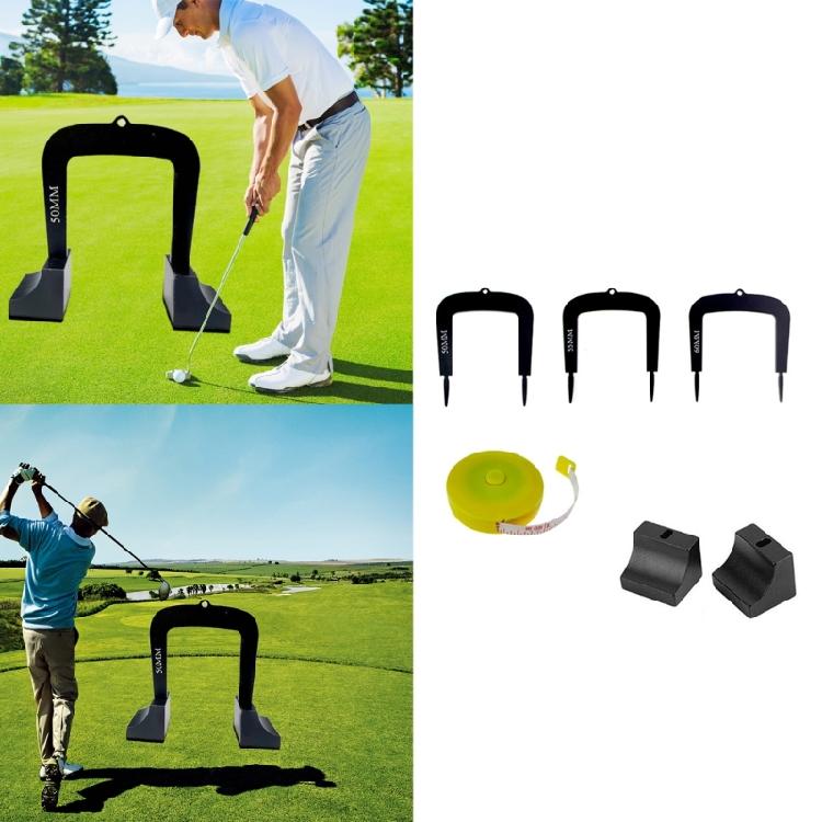 3Pcs Practice Putting Gates Golf Training Tool Differently Sized Golf Putting Gates with Base Indoor Putter Gate Trainer