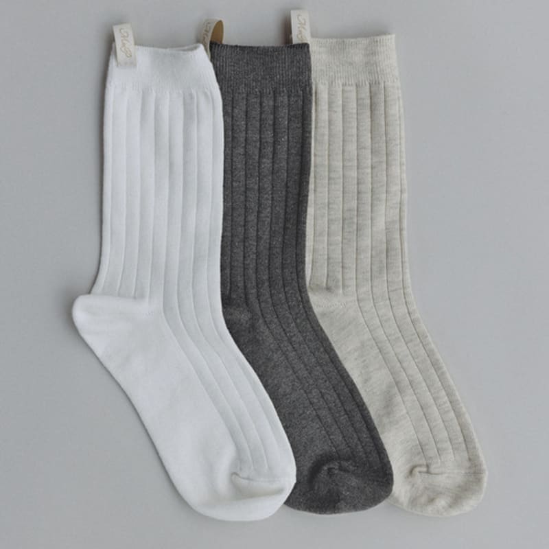 MangoManyPlease KAI RIBBED SOCKS_3COLORS