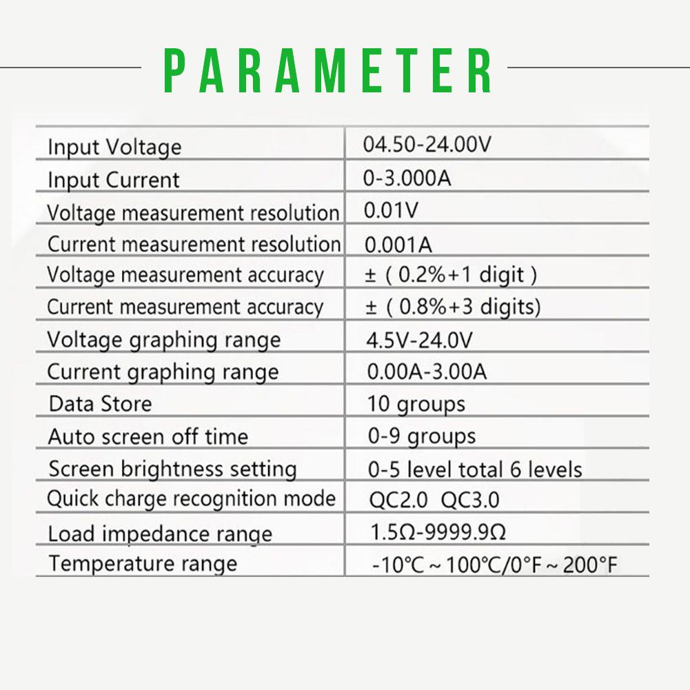 USB 2.0 Color LCD Display Tester Voltage Current Power Meter Energy Capacity Charge