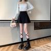 2026 Summer Women's High Waist Plus Size Anti-Exposure A-Line Black Bodycon Skirt