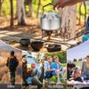 Camping Kettle with Anti Scald Handle Stainless Steel Portable Camp Tea Coffee Pot for Travel Outdoor Activity Outdoor Tea Pot