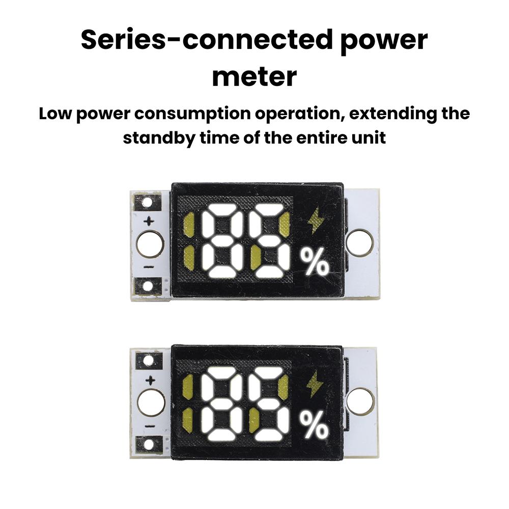 3-17V 1/2/3/4S Lithium Battery Power Meter Display Module Series Connected Battery Percentage Capacity Monitor Indicator Board
