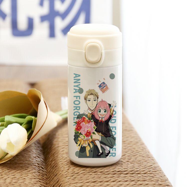 SPY×FAMILY Co-named Thermal Cup Japanese Animation Around Male and Female Students Jump Cover Water Cup Two-dimensional Gift