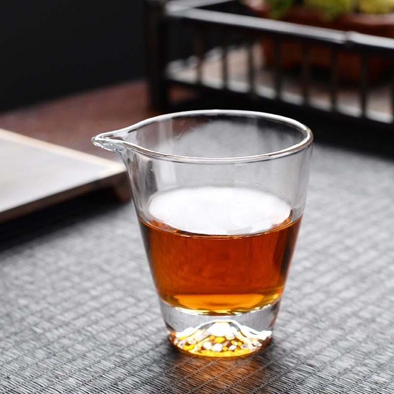 Chinese Tea Ceremony Glass Cup Gongdaobei Thickening Pouring Cup Tea Ware Transparent Fair Cup Kung Fu Tea Ceremony Accessories
