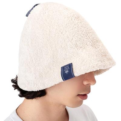 Sauna Hat Cloth Double Scalp Friendly Cotton Deep Fit Large Size Prevents Hot Flashes Prevents Scalp Damage Sweat Quick Drying Sauna Mat Pouch
