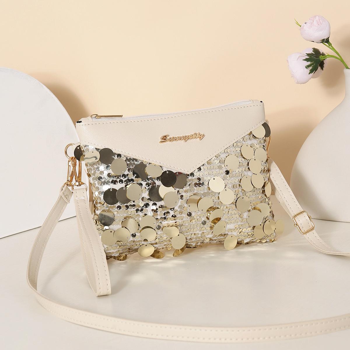 New Autumn Armpit Bag, Fashionable Bag Design, Women s Single Shoulder Crossbody Bag, Niche Western Style Sequin Handbag