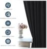 Full Shading and Sun Protection Blackout Curtains 1panel Solid Color Thicker Curtains Balckout Curtain Outdoor Curtains