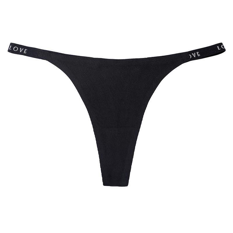 Women s Solid Color Seamless Thong One-Piece Ice Silk Quick-Dry Underwear for Yoga & Sports S