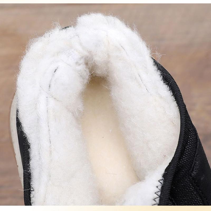 Winter New Non-slip and Waterproof Middle-aged and Elderly Cotton Shoes, One-pedal Snow Boots