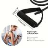 1pc Fitness Stretching Rope 5 Speed Resistance Belt with Handle, Ideal for Home Exercise, Pilates, Body Shaping, Perfect Gift for Christmas